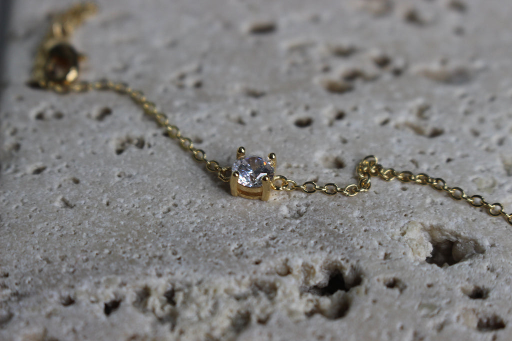 Crystal pendant bracelet