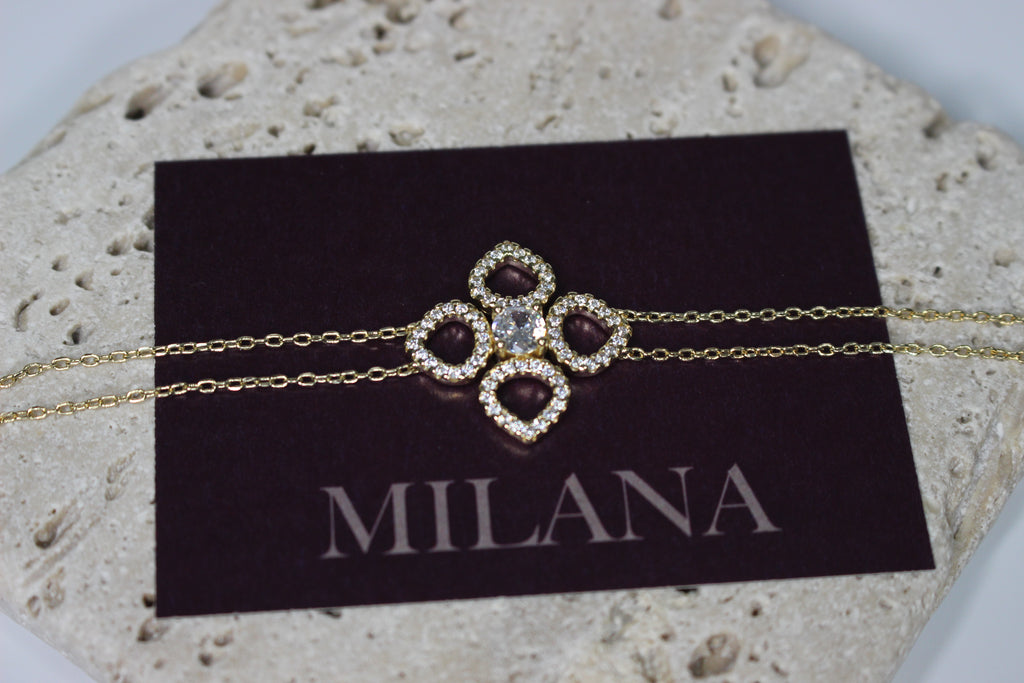 Golden bloom bracelet
