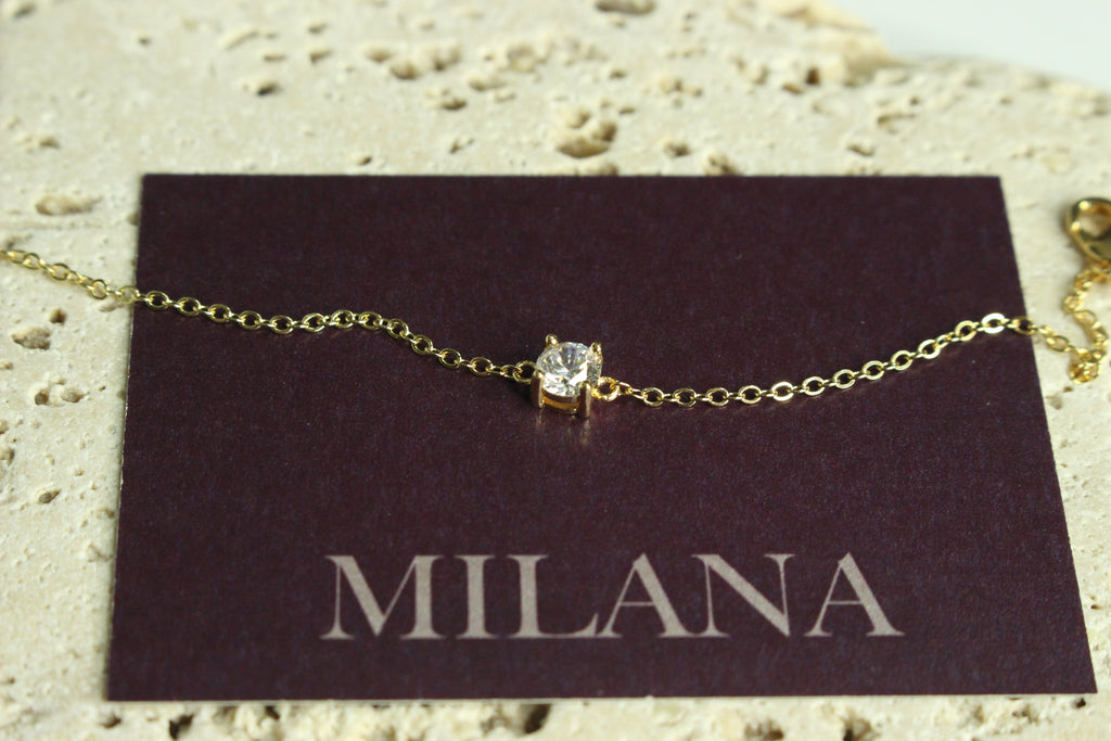 Crystal pendant bracelet