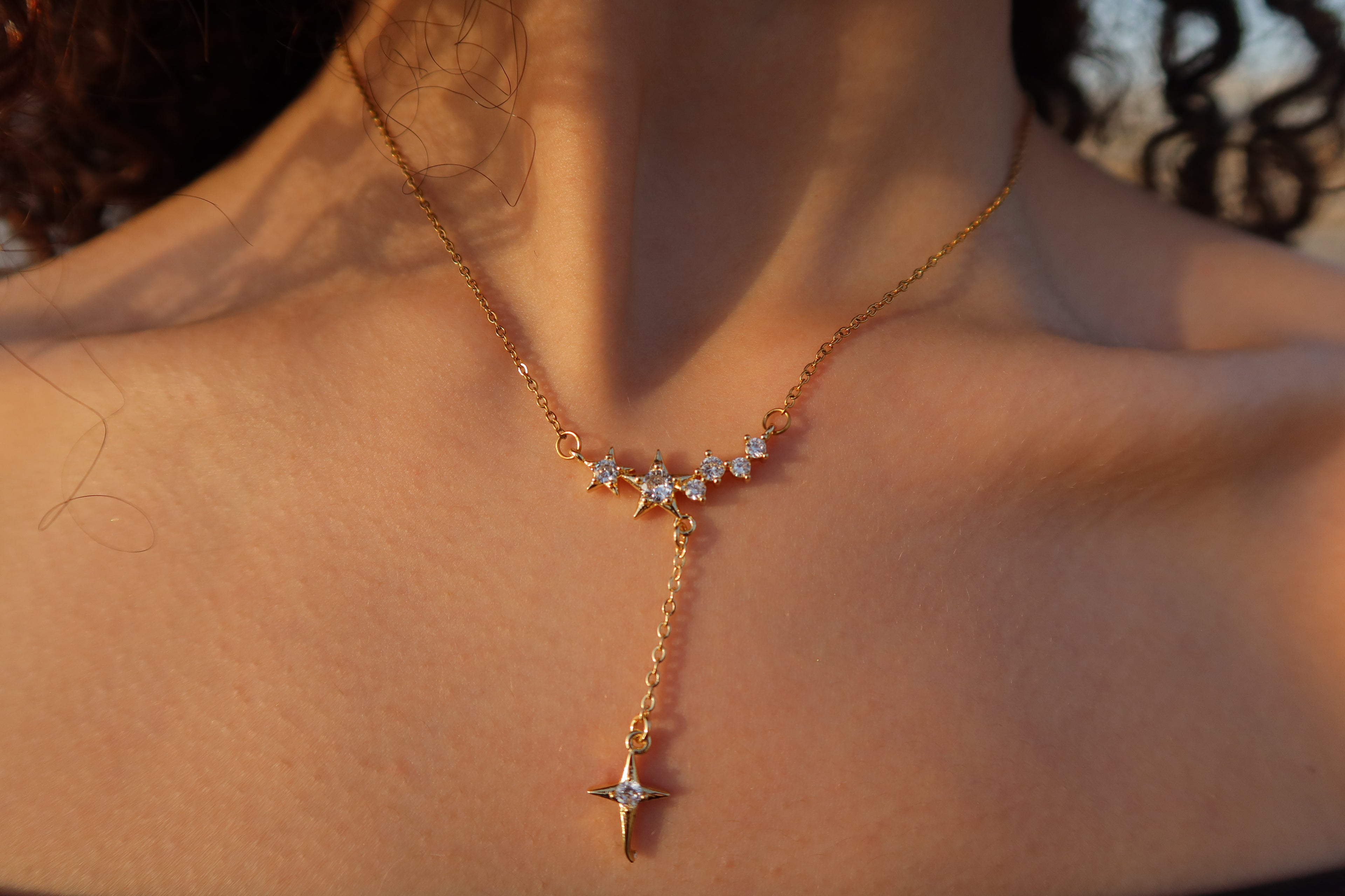 CELESTIA STARFALL NECKLACE .