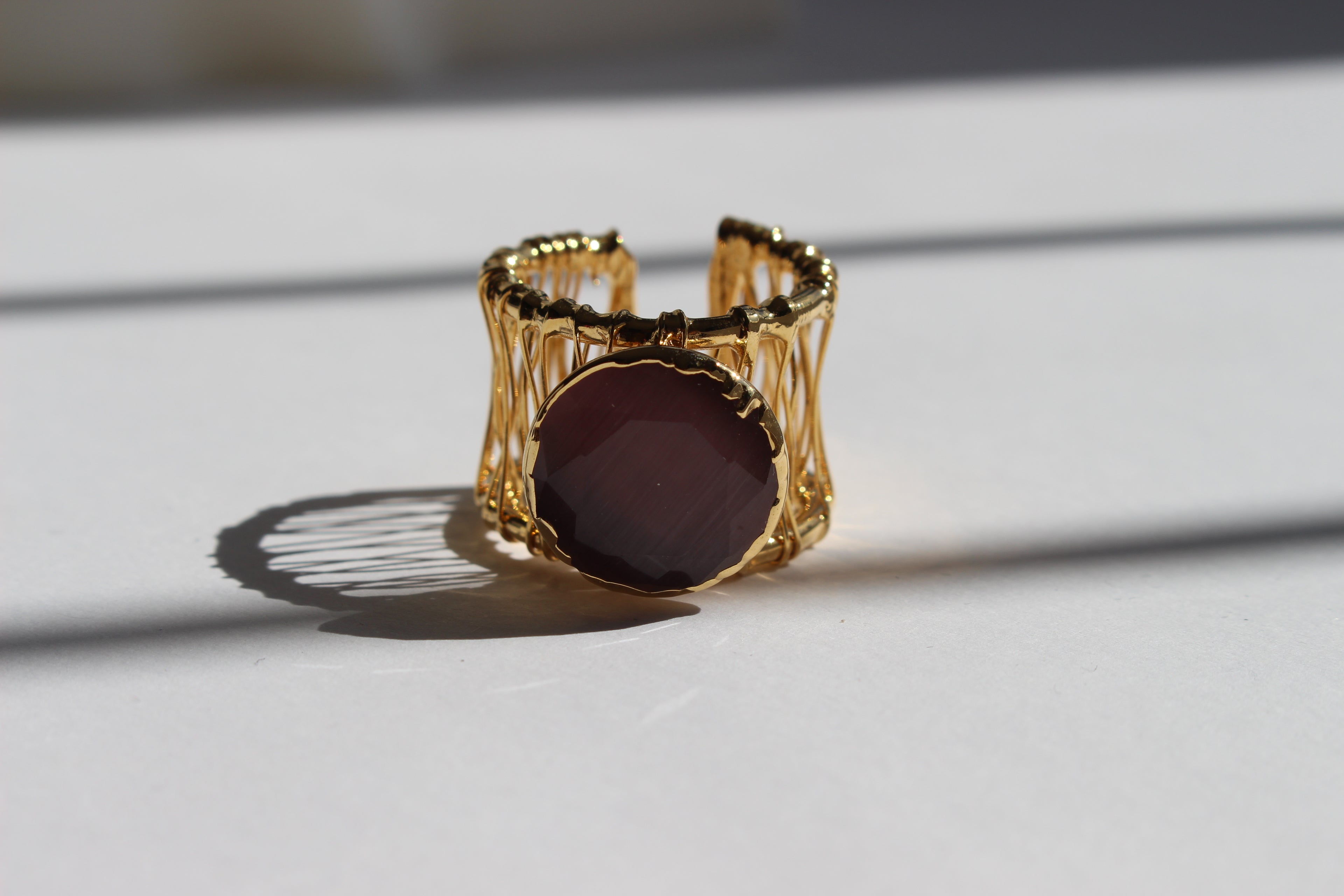 NOVA RING- BURGUNDY