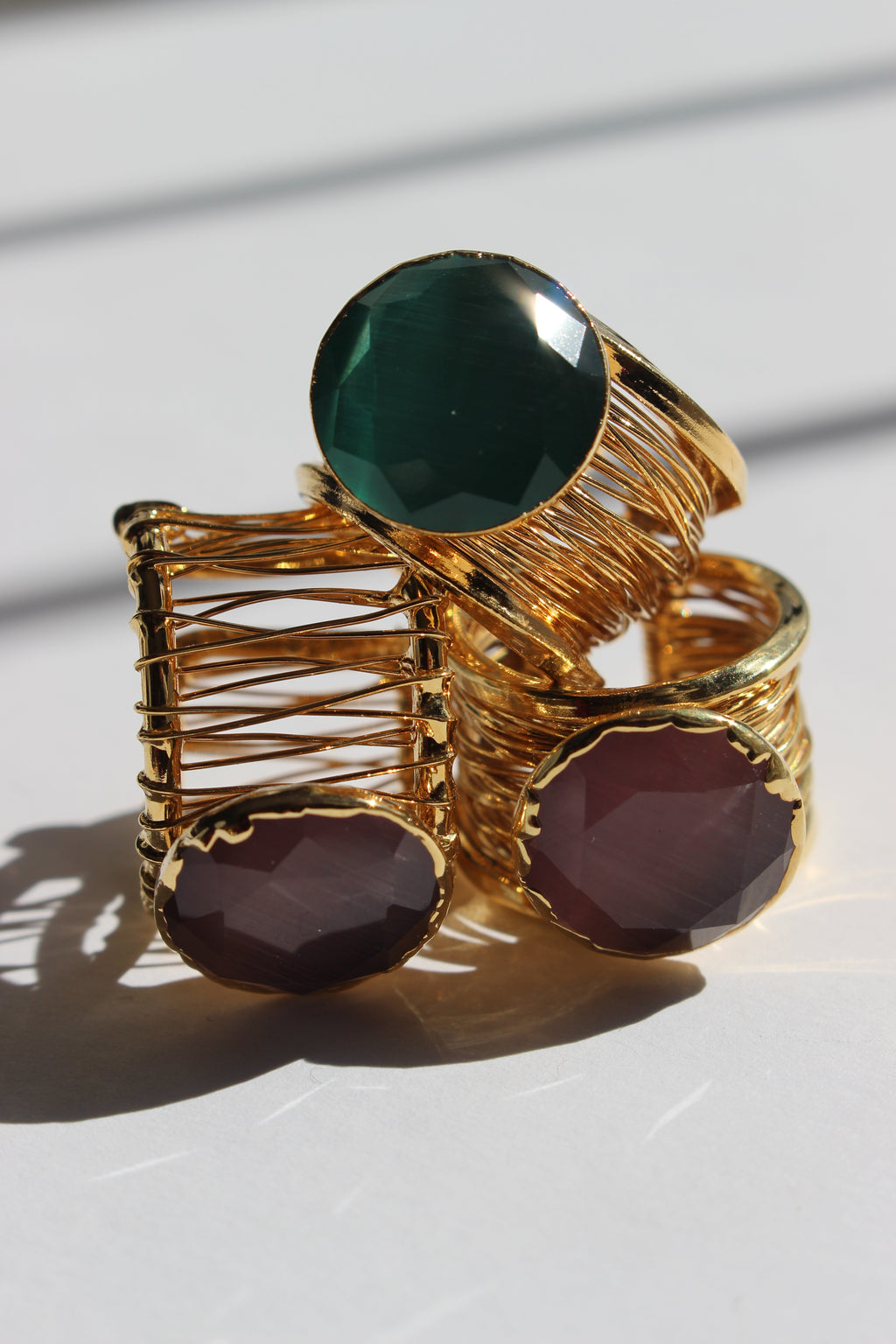 NOVA RING- BURGUNDY
