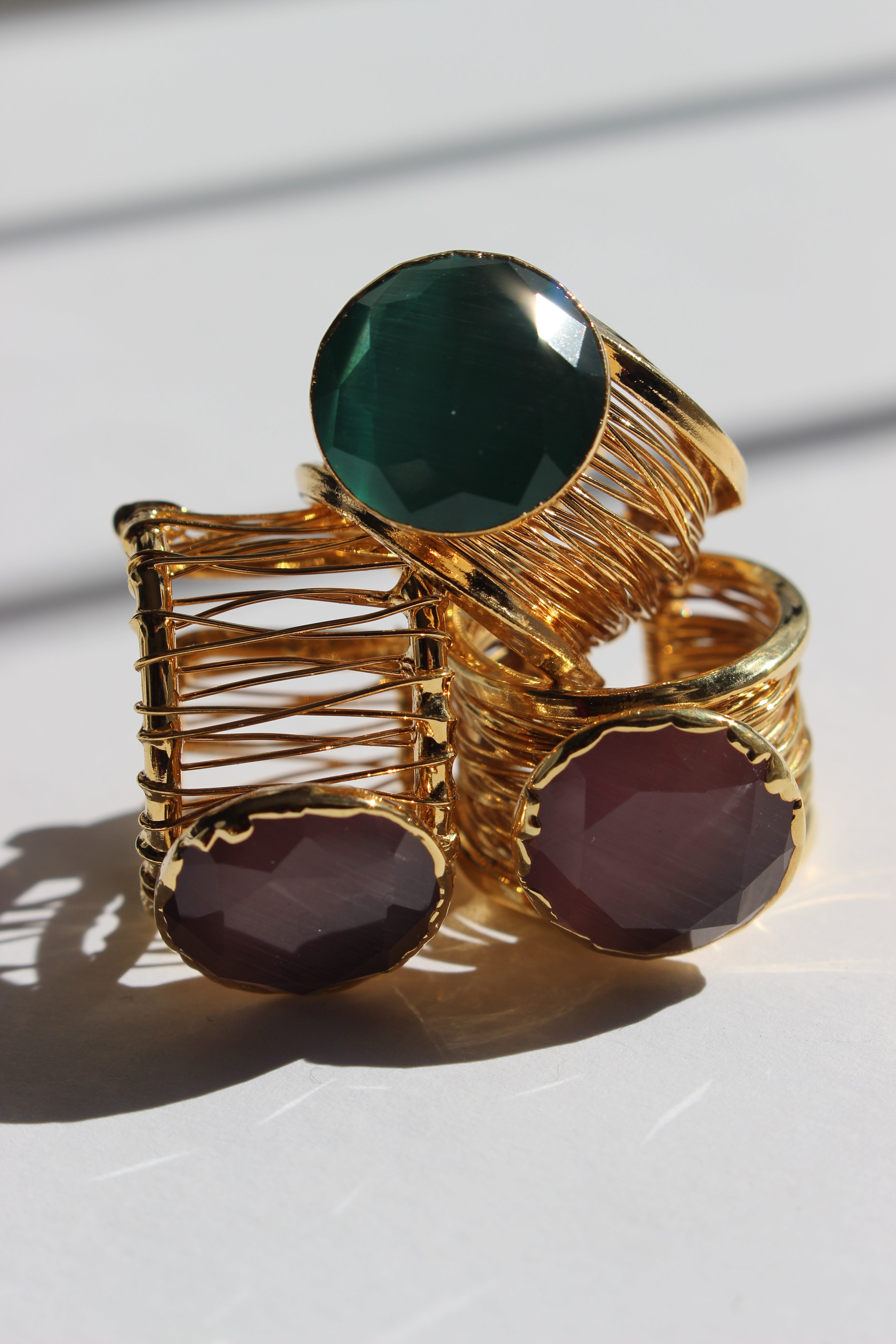 NOVA RING- BURGUNDY