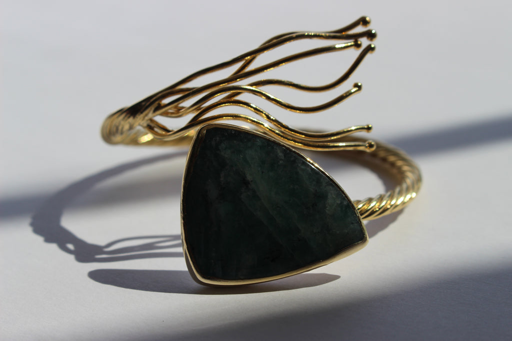 MILANA EMERALD STONE CUFF