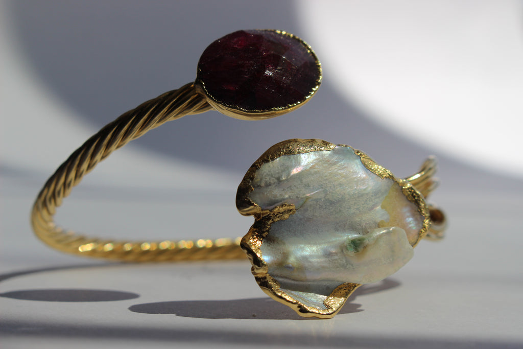 milana dual stone cuff