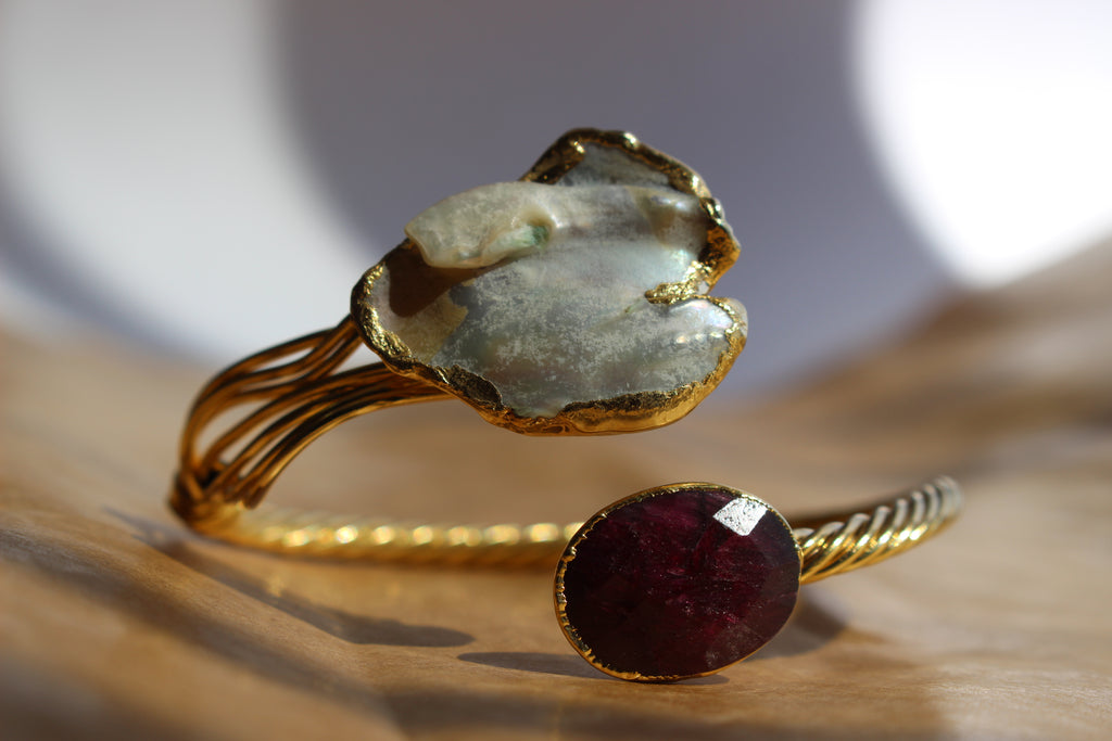 milana dual stone cuff