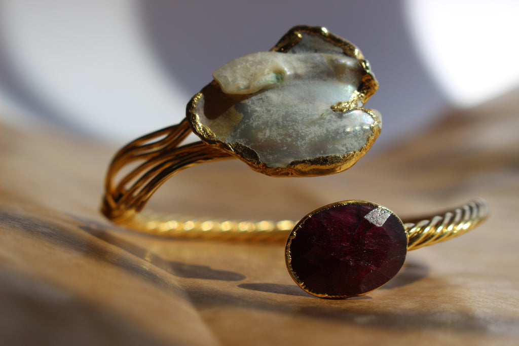 milana dual stone cuff