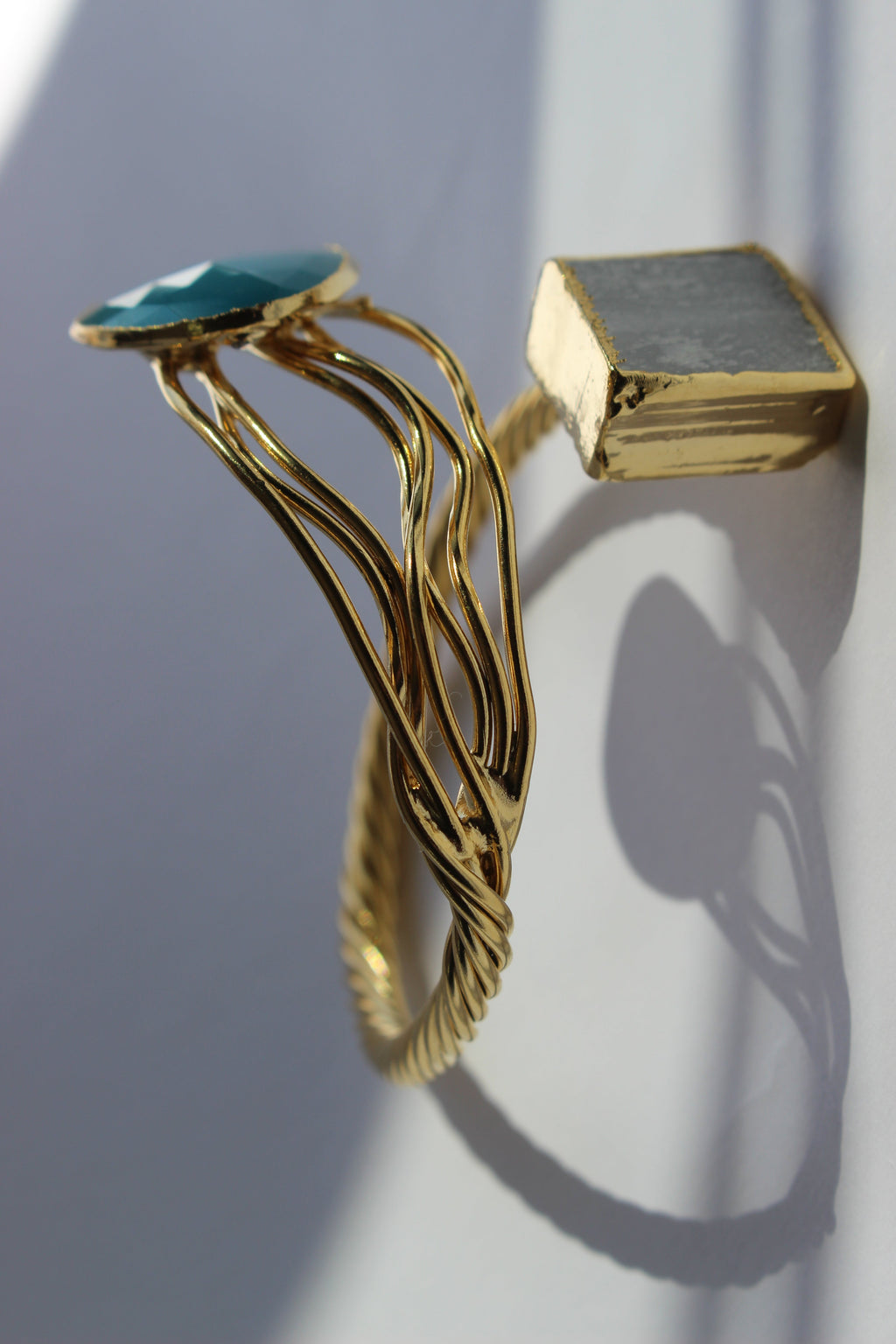 milana emerald & onyx cuff