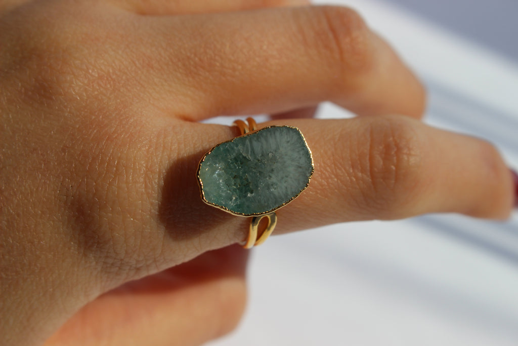 MILANA RAW EMERALD RING