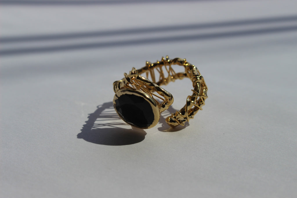 MILANA MIDNIGHT STONE RING .