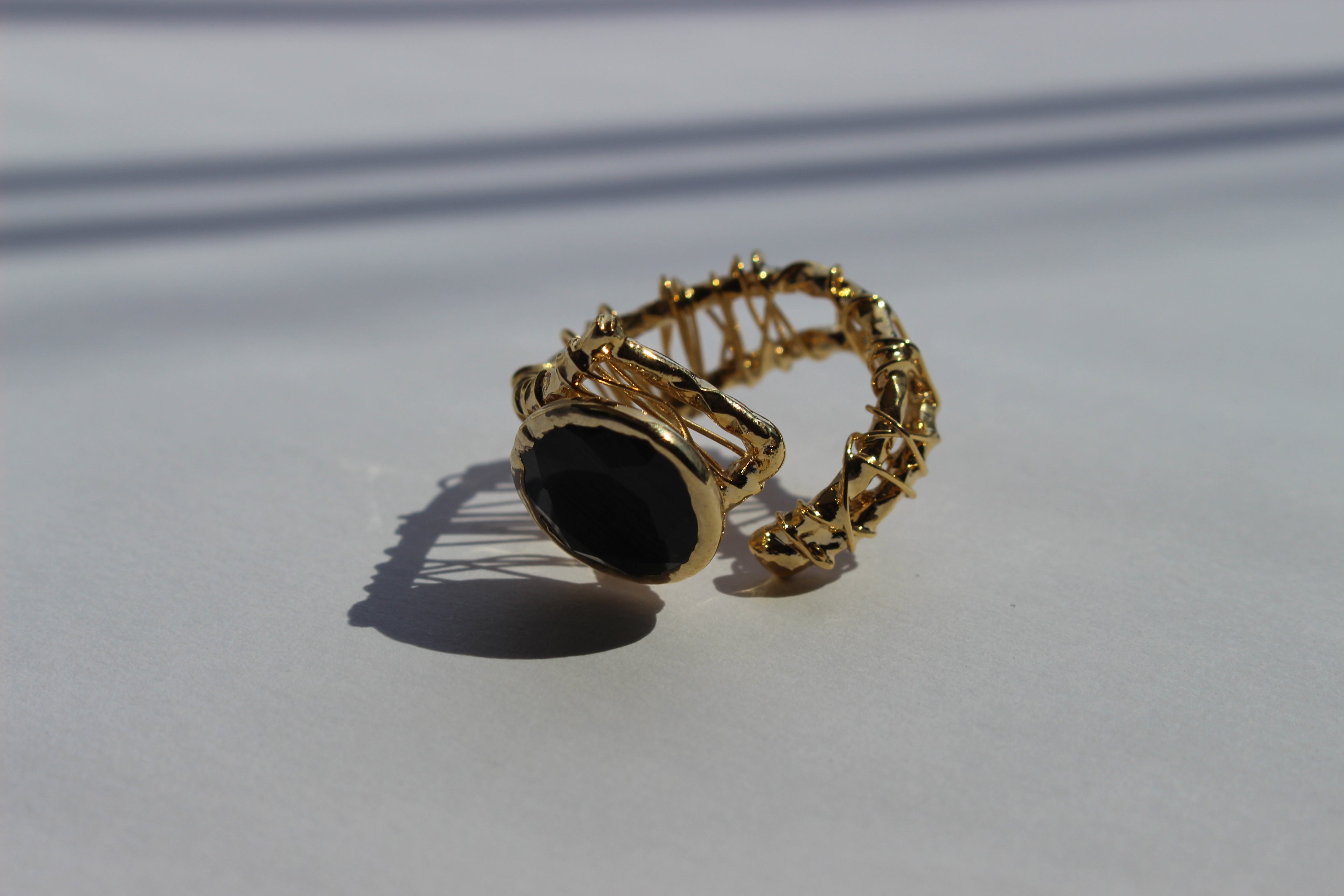 MILANA MIDNIGHT STONE RING .