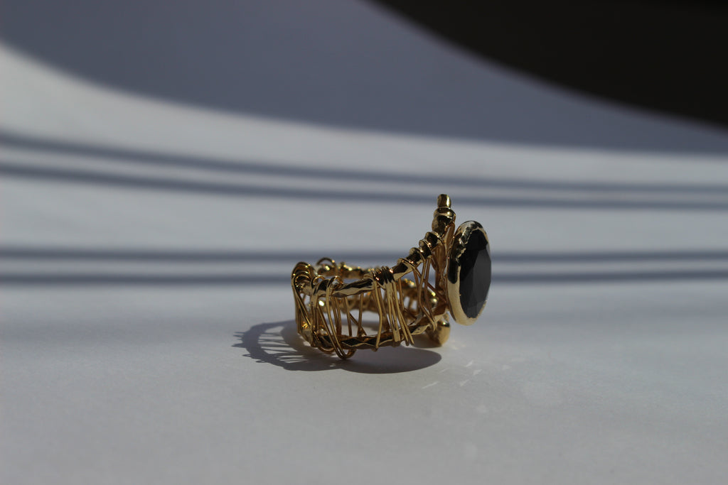 MILANA MIDNIGHT STONE RING .