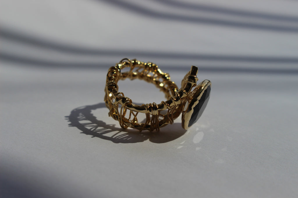 MILANA MIDNIGHT STONE RING .
