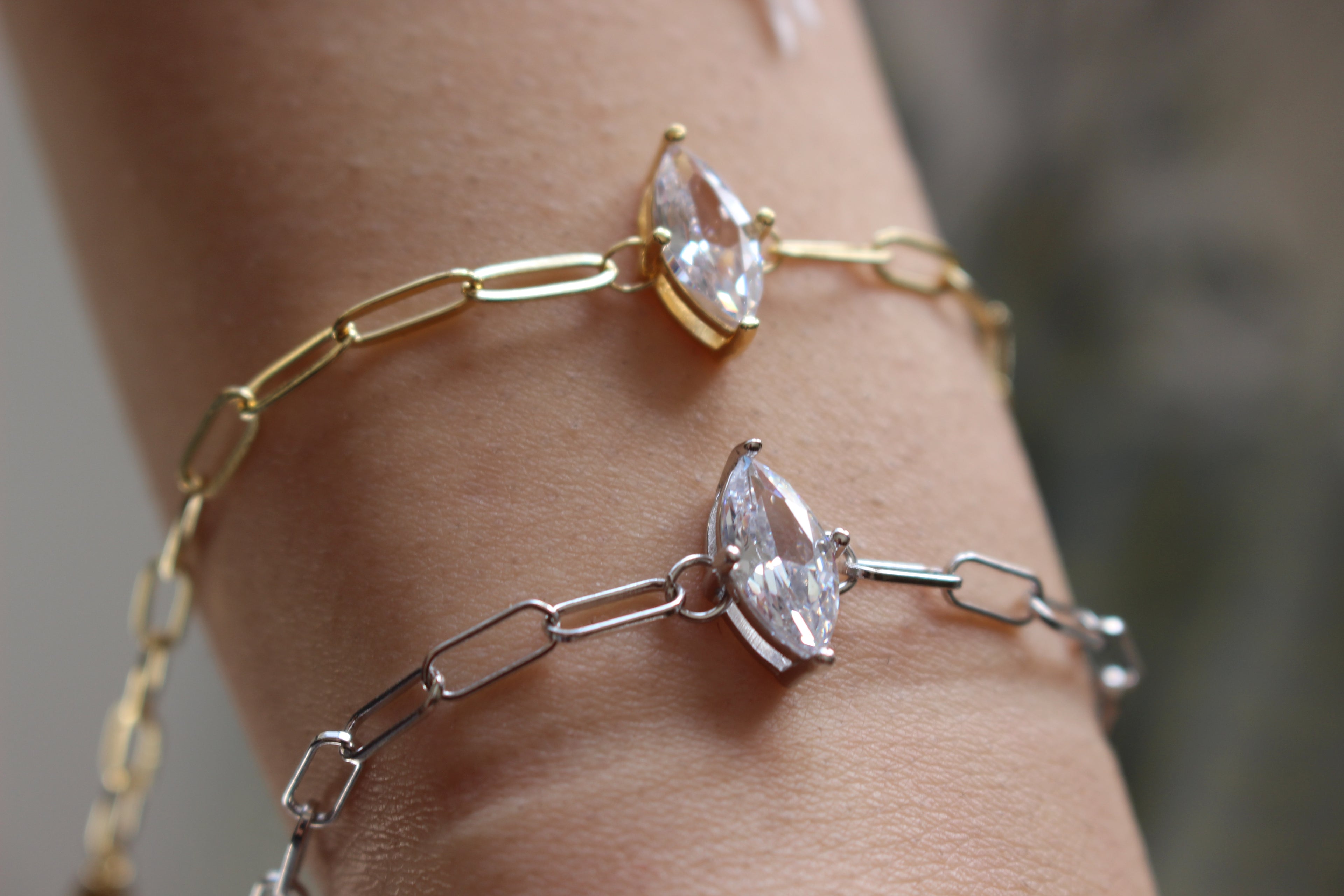 Marquise Zircon 925 SILVER Bracelet