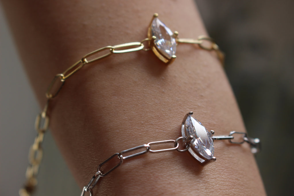 Marquise Zircon 925 SILVER Bracelet