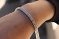 925 STERLING SILVER ZIRCON TENNIS BRACELET.