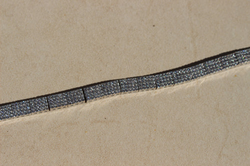 925 STERLING SILVER ZIRCON TENNIS BRACELET.