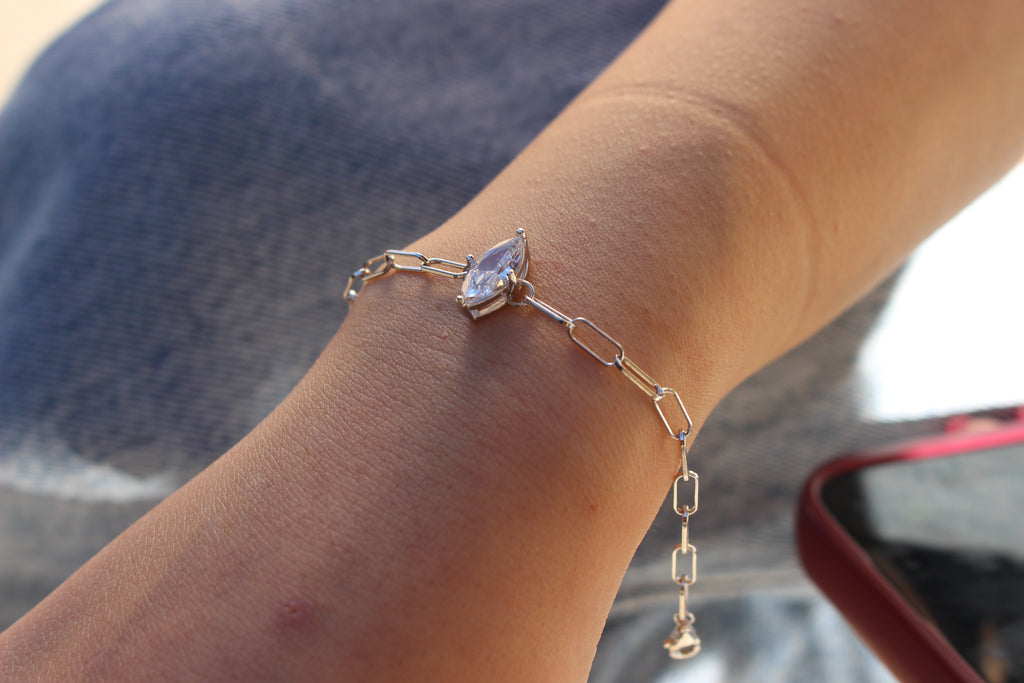 Marquise Zircon 925 SILVER Bracelet